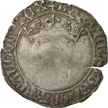 Moneda, Francia, Louis XI, Gros de Roi, Tournai, BC, Plata, Duplessy:548