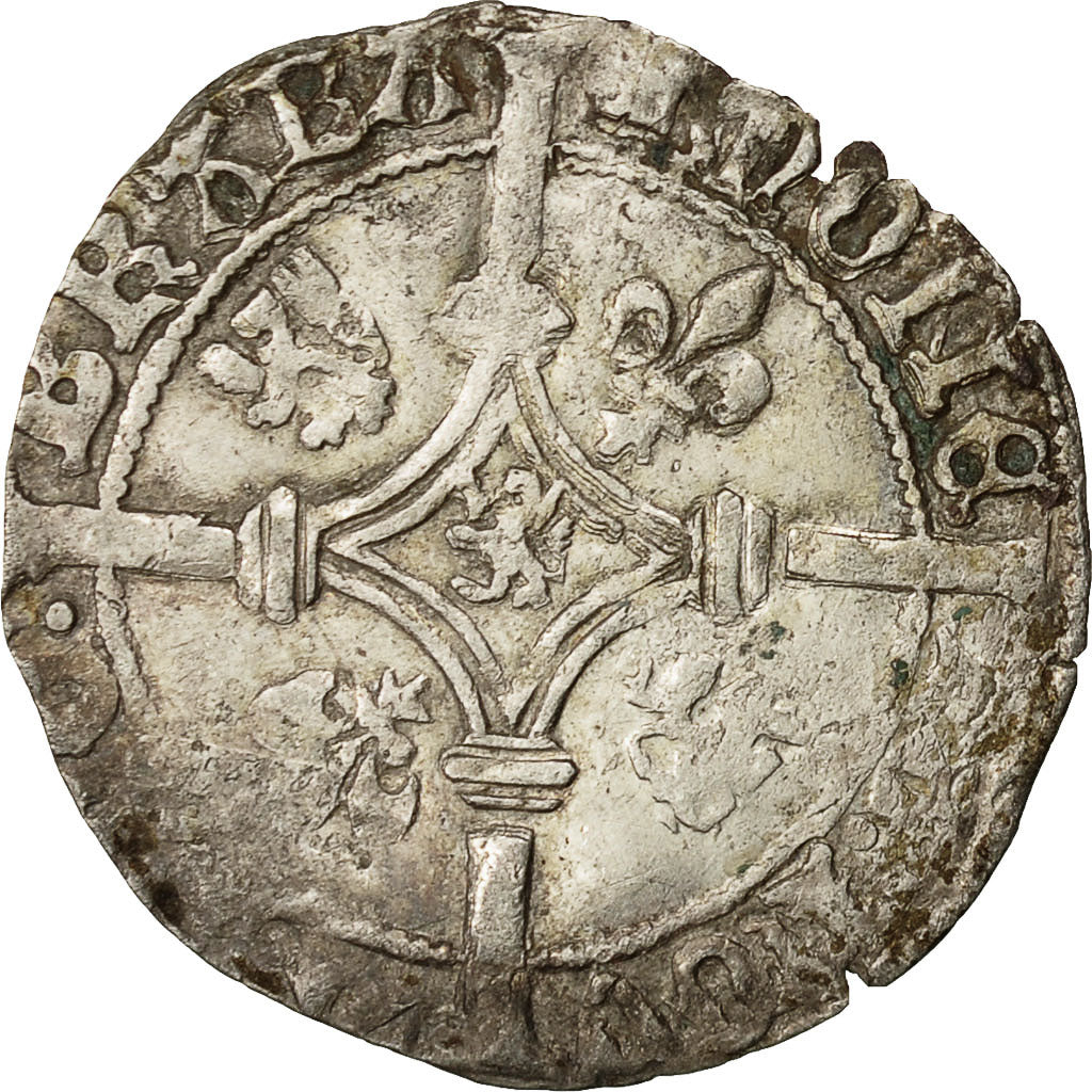 Coin, Belgium, Charles Le Téméraire, Gros, Louvain, VF(30-35), Billon
