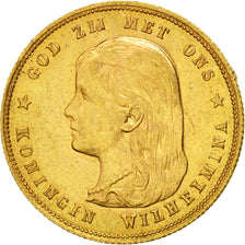Coin, Netherlands, Wilhelmina I, 10 Gulden, 1897, AU(55-58), Gold, KM:118