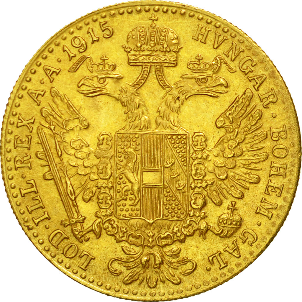 Coin, Austria, Franz Joseph I, Ducat, 1915, Official restrike, MS(60-62), Gold