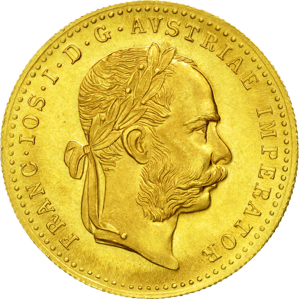 Coin, Austria, Franz Joseph I, Ducat, 1915, Official restrike, MS(60-62), Gold