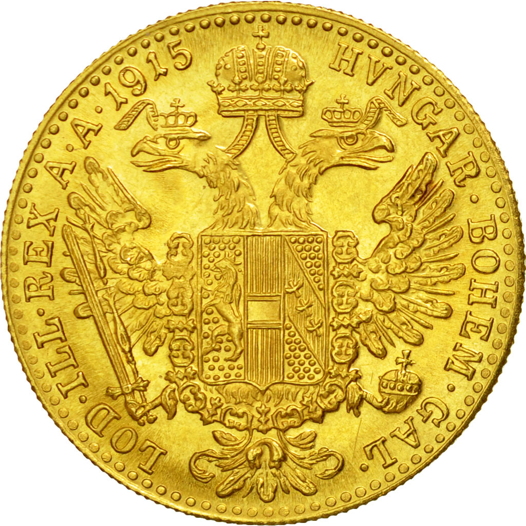 Coin, Austria, Franz Joseph I, Ducat, 1915, Official restrike, MS(60-62), Gold