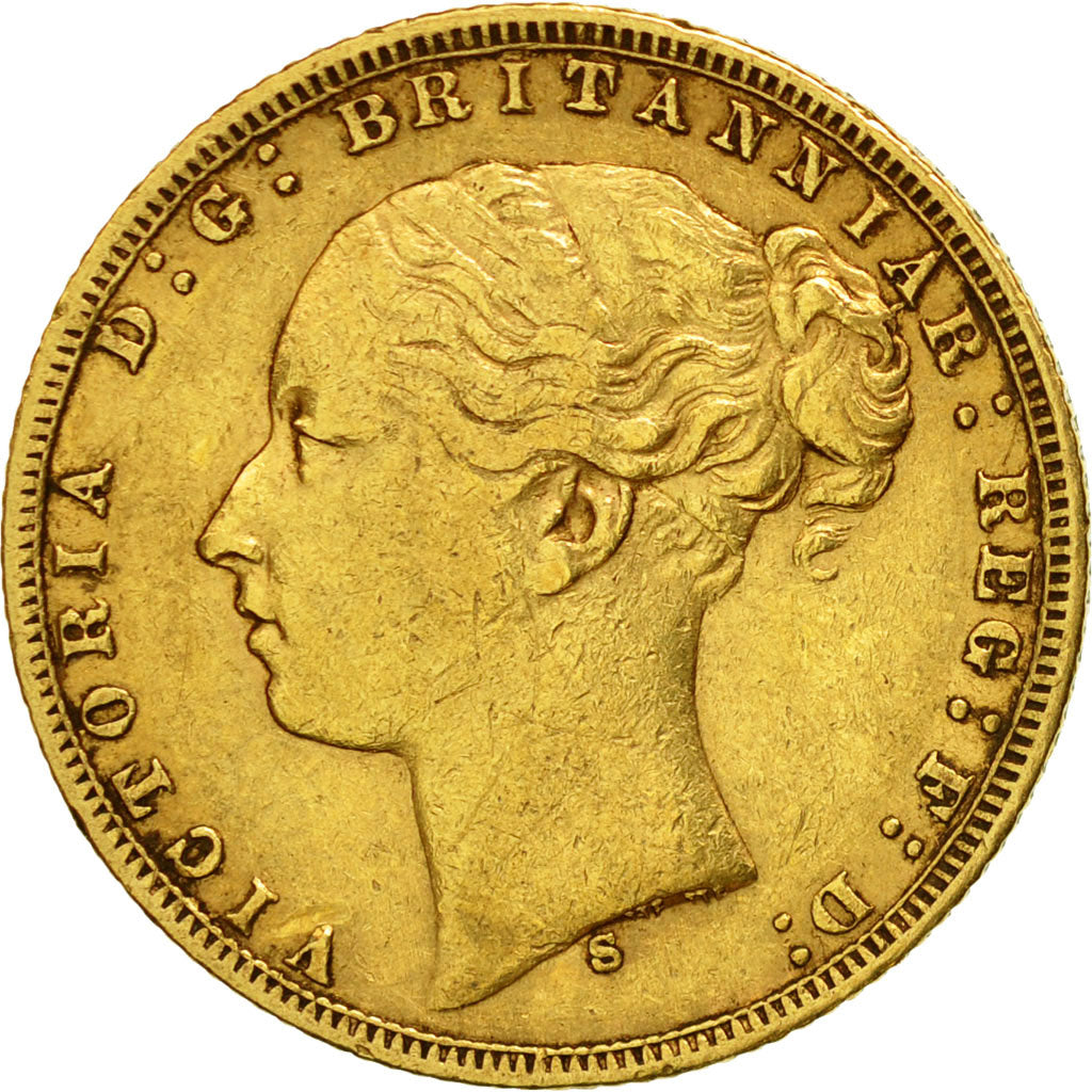 Coin, Australia, Victoria, Sovereign, 1874, Sydney, EF(40-45), Gold, KM:7