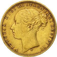Coin, Australia, Victoria, Sovereign, 1874, Sydney, EF(40-45), Gold, KM:7