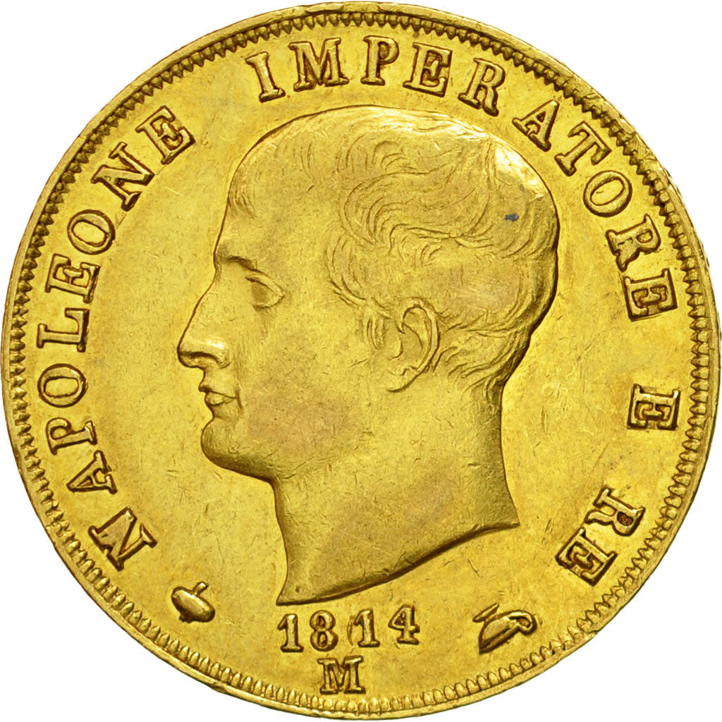 Coin, ITALIAN STATES, KINGDOM OF NAPOLEON, Napoleon I, 40 Lire, 1814, Milan