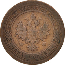 Coin, Russia, Nicholas II, Kopek, 1895, Saint-Petersburg, VF(30-35), Copper
