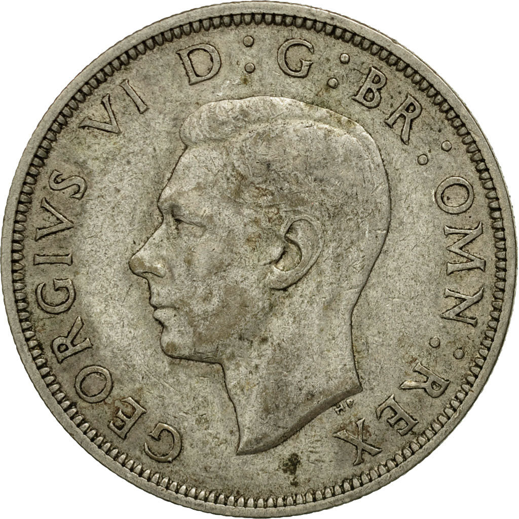 Coin, Great Britain, George VI, 1/2 Crown, 1942, EF(40-45), Silver, KM:856