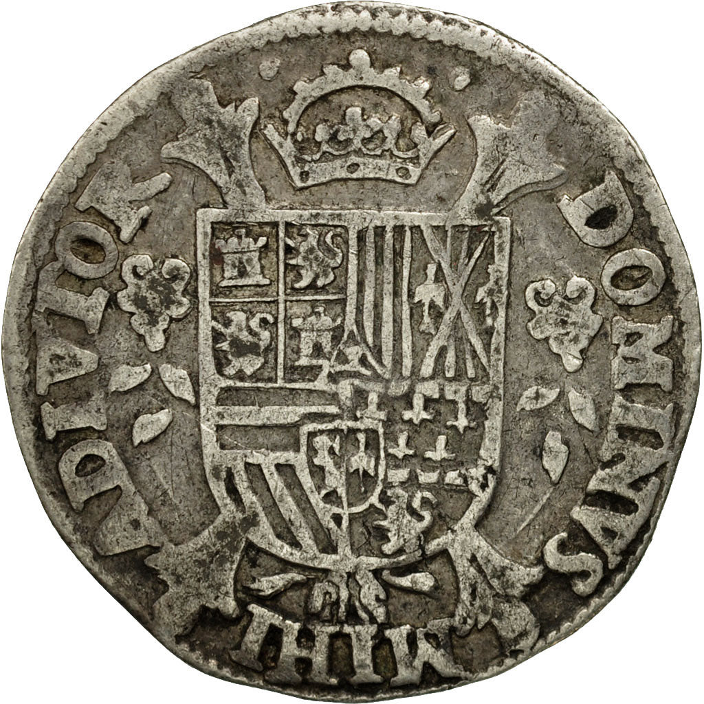 Monnaie, Pays-Bas espagnols, GELDERLAND, Philippe II, 1/5 Écu, 1/5 Ecu, 1566
