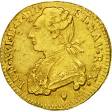Moneta, Francia, Louis XVI, Louis d'or au buste habillé, Louis d'Or, 1775, Aix