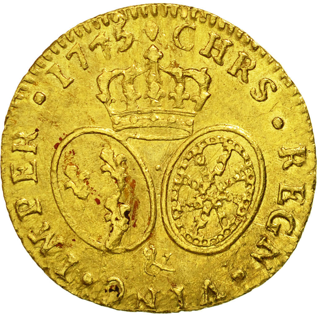 Moneta, Francia, Louis XVI, Louis d'or au buste habillé, Louis d'Or, 1775, Aix