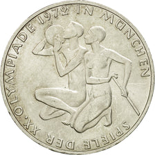 Coin, GERMANY - FEDERAL REPUBLIC, 10 Mark, 1972, Hambourg, AU(55-58), Silver