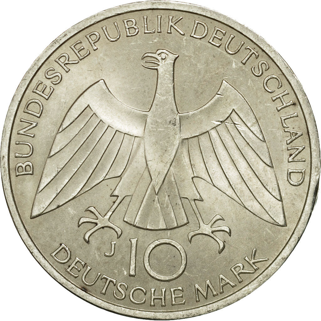Moneta, GERMANIA - REPUBBLICA FEDERALE, 10 Mark, 1972, Hambourg, SPL-, Argento