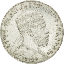 Moneta, Etiopia, Menelik II, Birr, 1889 (1897), BB, Argento, KM:5