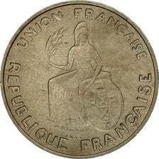 Münze, Neukaledonien, 2 Francs, 1948, Paris, VZ+, Nickel-Bronze, KM:E6