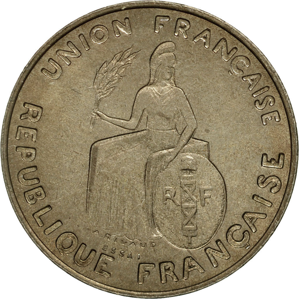 Coin, New Caledonia, 2 Francs, 1948, Paris, MS(60-62), Nickel-Bronze, KM:E6