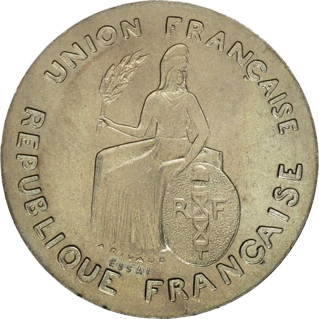 Coin, New Caledonia, Franc, 1948, Paris, MS(60-62), Nickel-Bronze, KM:E3