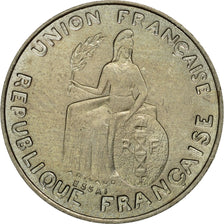 Münze, Neukaledonien, 50 Centimes, 1948, Paris, VZ+, Nickel-Bronze, KM:E2