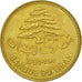 Coin, Lebanon, 25 Piastres, 1980, MS(63), Nickel-brass, KM:E13