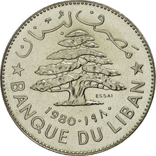 Moneda, Líbano, Livre, 1980, SC, Níquel, KM:E15