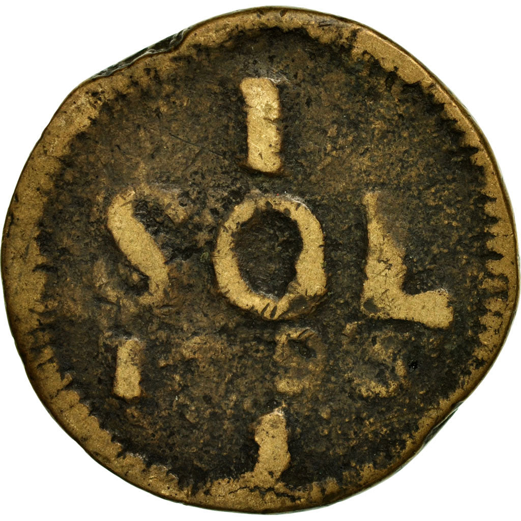 Coin, Luxembourg, Frans II, Sol, 1795, VF(20-25), Copper, KM:19