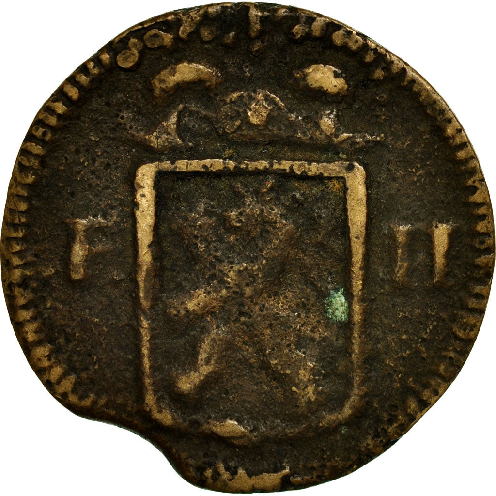 Coin, Luxembourg, Frans II, Sol, 1795, VF(20-25), Copper, KM:19