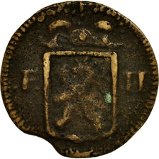 Monnaie, Luxembourg, Frans II, Sol, 1795, TB, Cuivre, KM:19