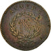 Moneta, Francia, ANTWERP, 10 Centimes, 1814, Anvers, B+, Bronzo, Gadoury:191a