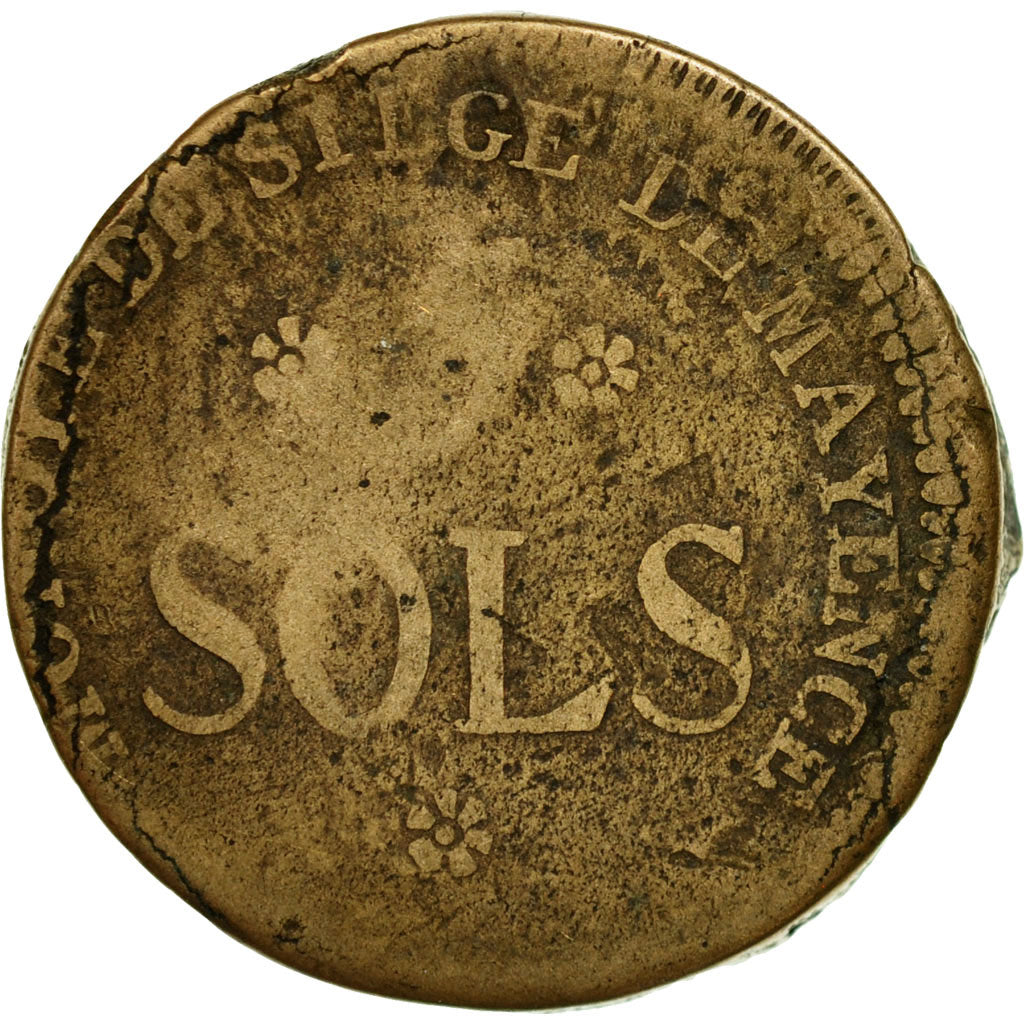 Coin, German States, MAINZ, Friedrich Karl Josef, 5 Sols, 1793, Mayence
