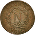 Münze, FRENCH STATES, ANTWERP, 10 Centimes, 1814, Antwerpen, S+, Bronze