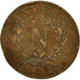 Monnaie, FRENCH STATES, ANTWERP, 10 Centimes, 1814, Anvers, TB+, Bronze