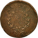 Monnaie, France, ANTWERP, 10 Centimes, 1814, Anvers, TB, Bronze, Gadoury:191a