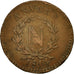 Munten, Frankrijk, ANTWERP, 10 Centimes, 1814, Anvers, FR, Bronze, Gadoury:191a