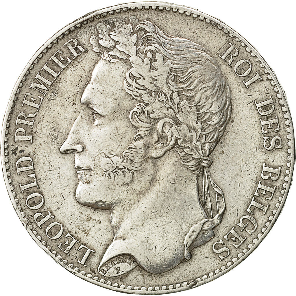 Coin, Belgium, Leopold I, 5 Francs, 5 Frank, 1849, EF(40-45), Silver, KM:3.2