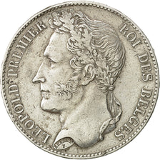 Coin, Belgium, Leopold I, 5 Francs, 5 Frank, 1849, EF(40-45), Silver, KM:3.2