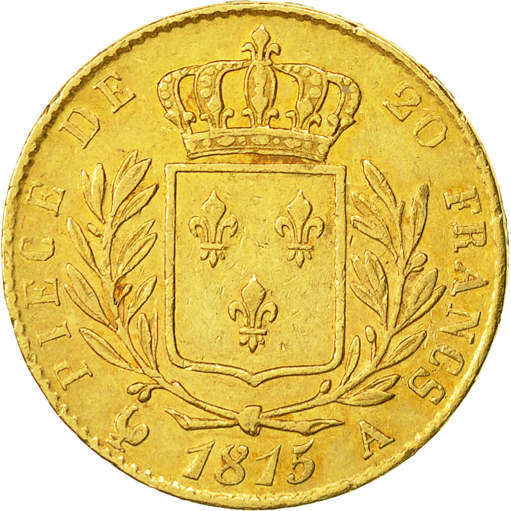 Münze, Frankreich, Louis XVIII, Louis XVIII, 20 Francs, 1815, Paris, SS, Gold