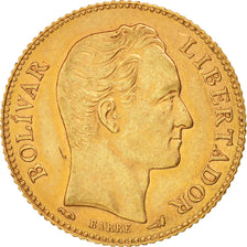 Venezuela, 20 Bolivares, 1910, Gold, KM:32