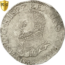 Monnaie, Pays-Bas espagnols, TOURNAI, Philippe II, FILIPSDAALDER, 1589, Tournai