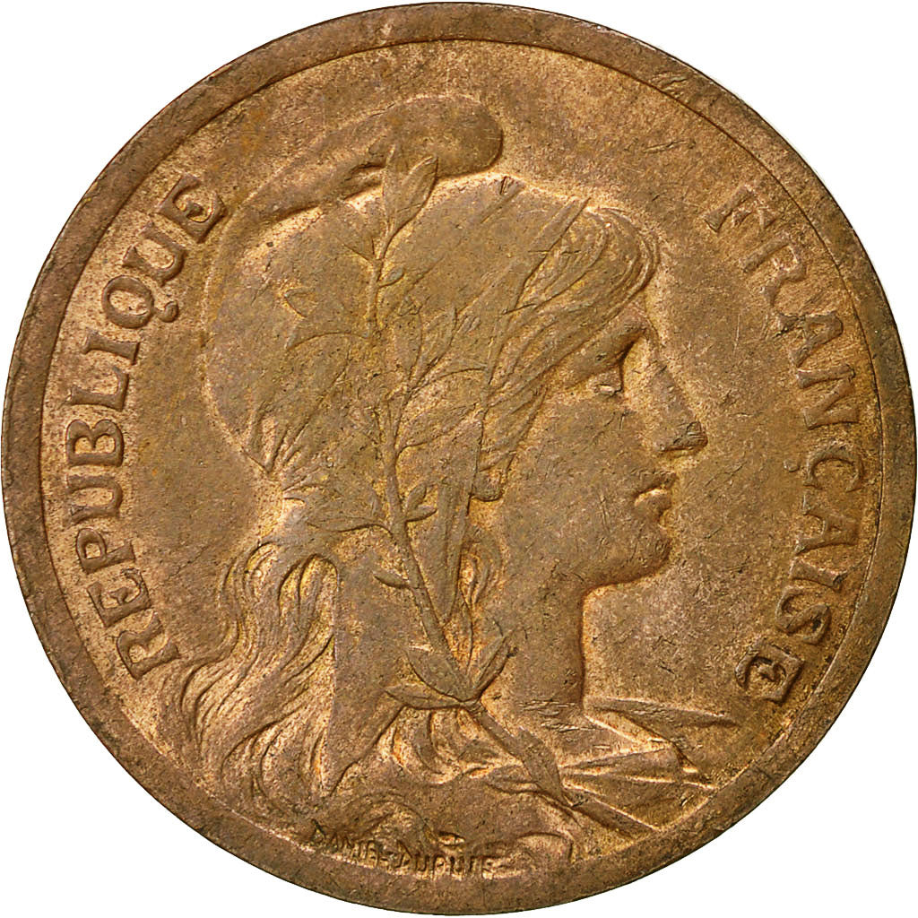 Coin, France, Dupuis, 10 Centimes, 1917, Paris, AU(50-53), Bronze, KM:843