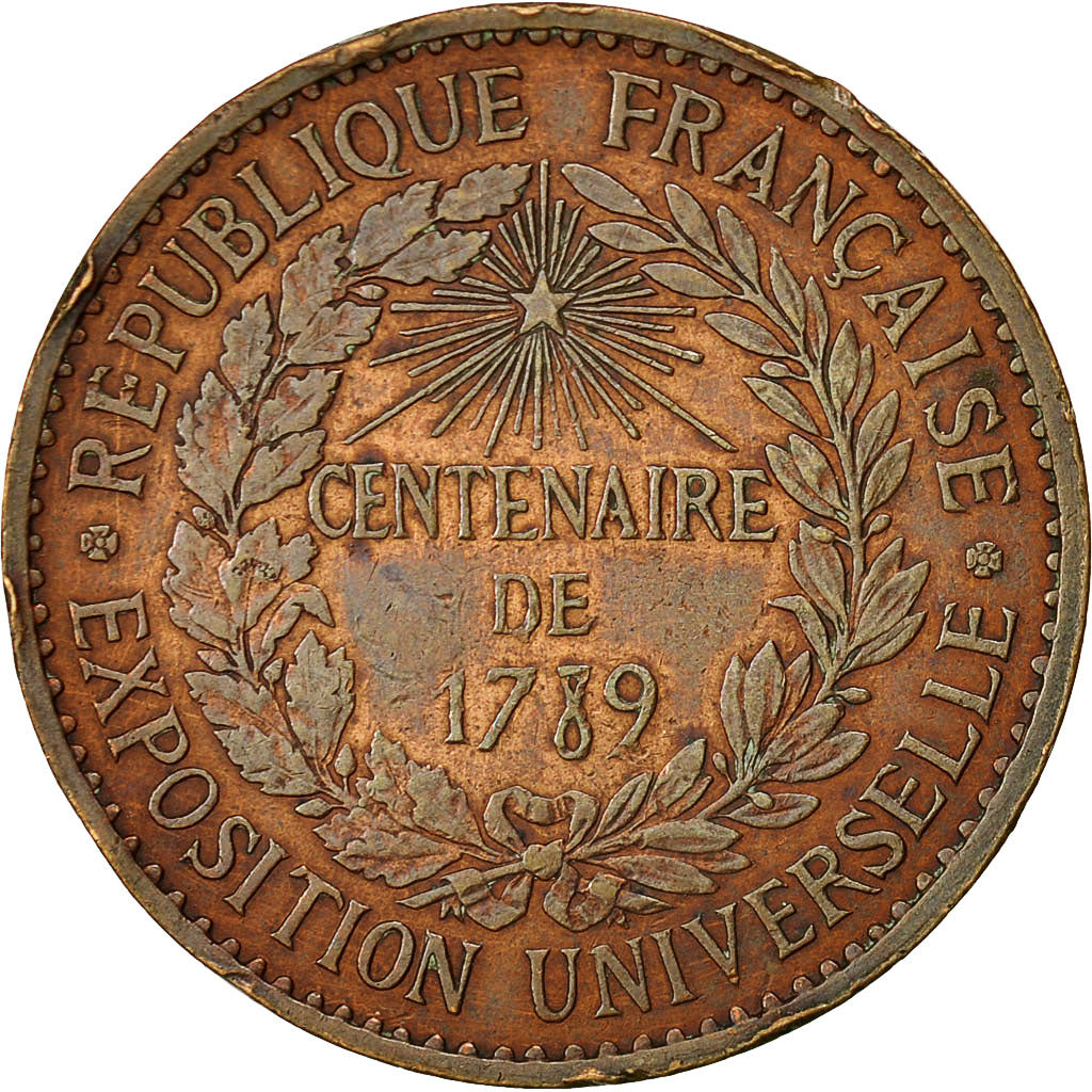 France, Token, Exposition universelle de Paris, Politics, Society, War, 1889