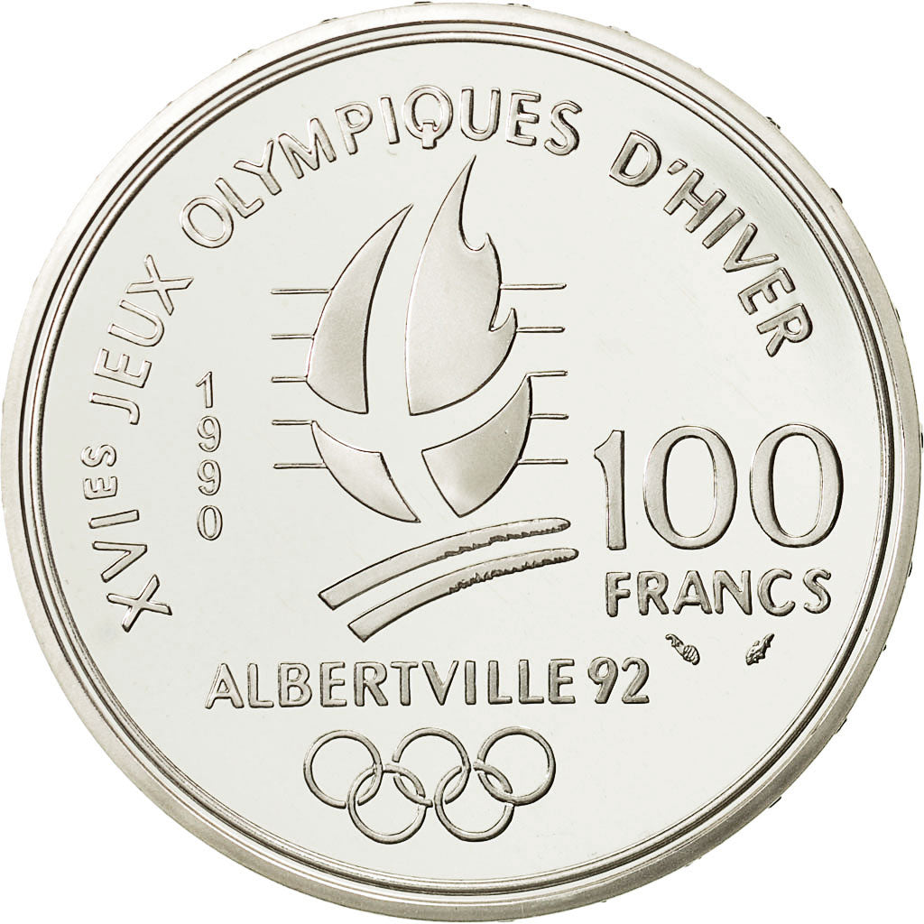 Coin, France, 100 Francs, 1990, MS(63), Silver, KM:981, Gadoury:C9