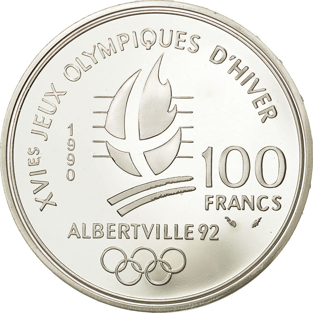 Coin, France, 100 Francs, 1990, MS(63), Silver, KM:984, Gadoury:C13