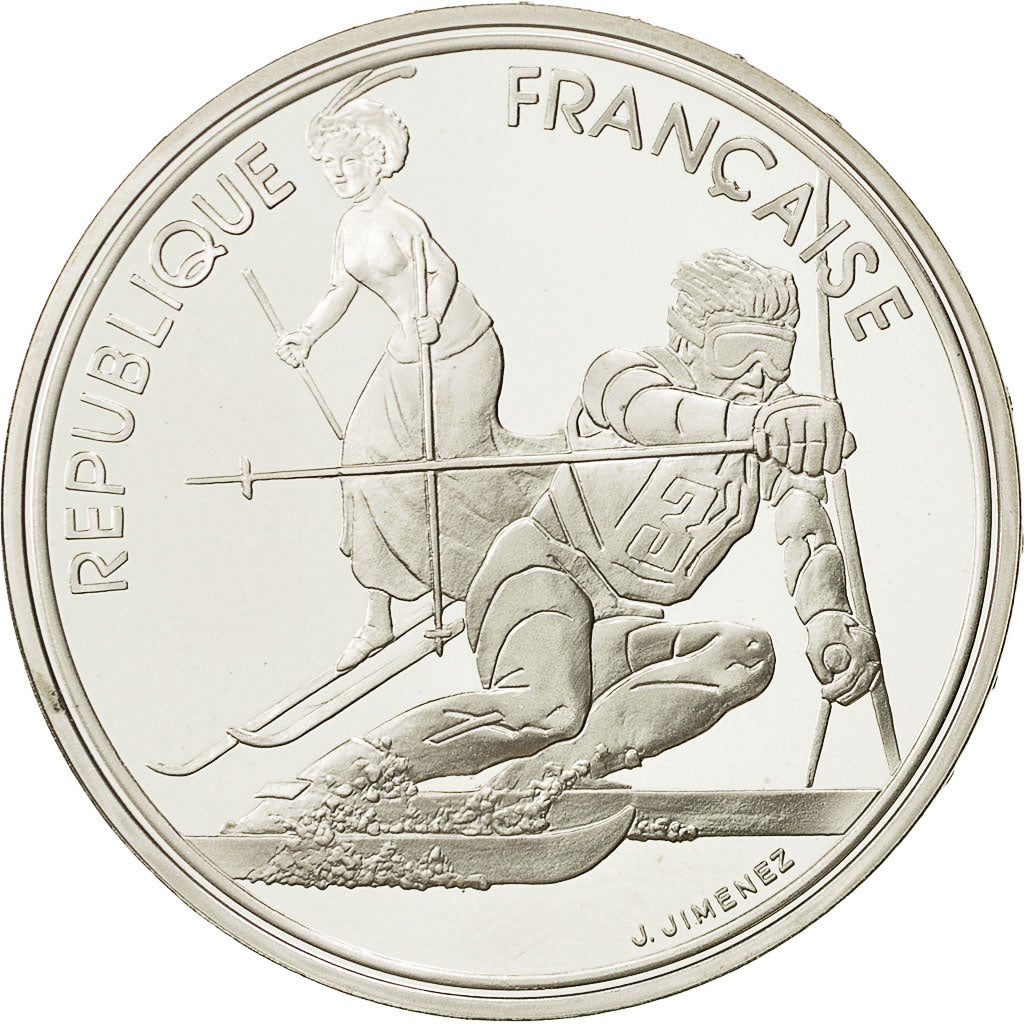 Coin, France, 100 Francs, 1990, MS(63), Silver, KM:984, Gadoury:C13