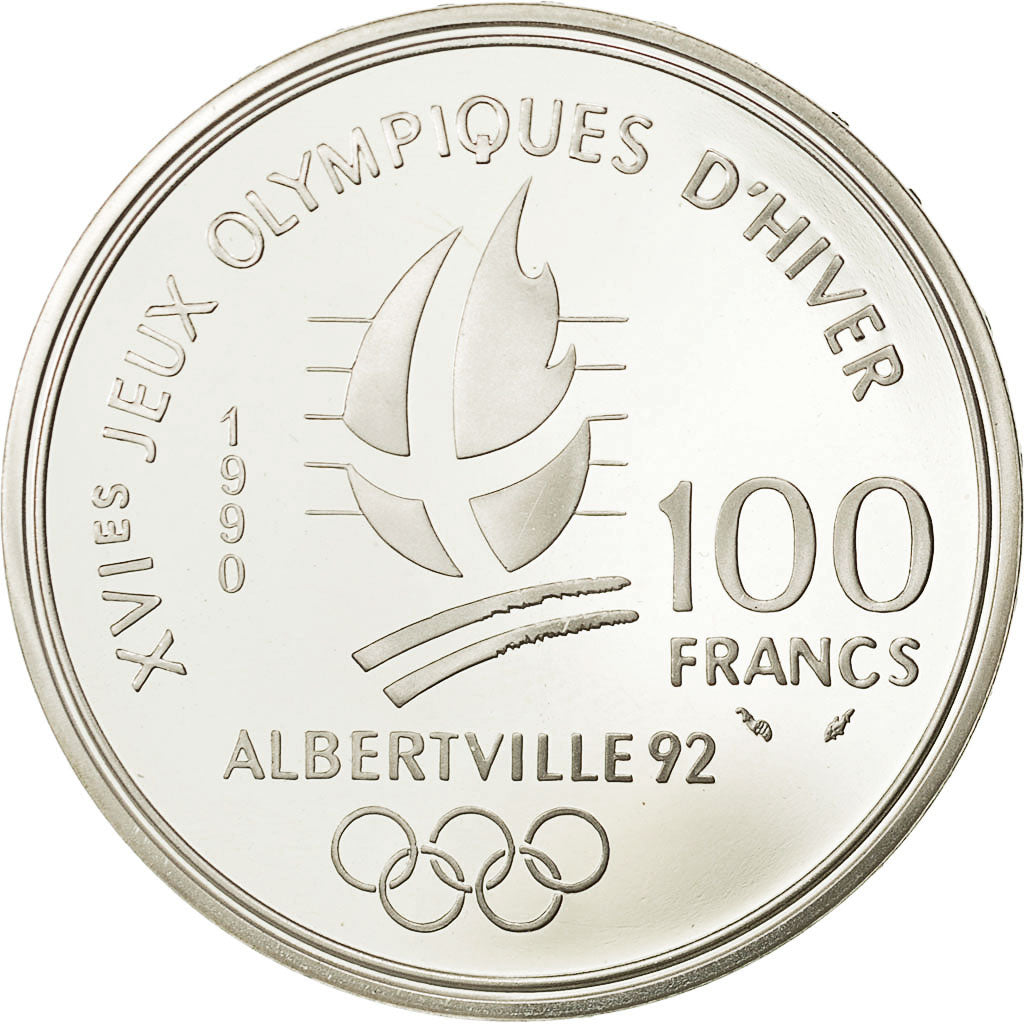 Coin, France, 100 Francs, 1990, MS(63), Silver, KM:984, Gadoury:C13