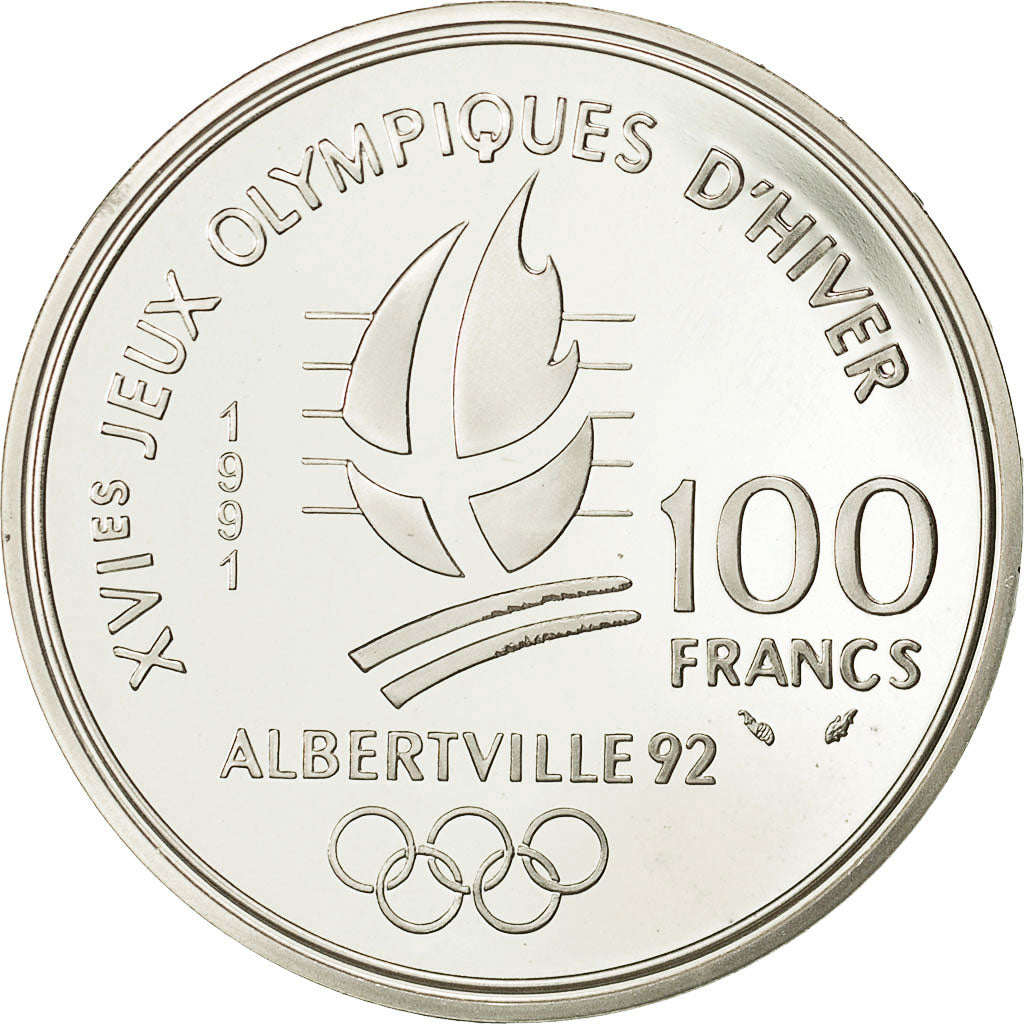 Münze, Frankreich, 100 Francs, 1991, UNZ, Silber, KM:994, Gadoury:C18
