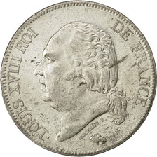 Munten, Frankrijk, Louis XVIII, Louis XVIII, 5 Francs, 1824, Lille, PR+, Zilver