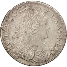Moneda, Francia, Louis XV, Écu de France-Navarre, Ecu, 1718, Rouen, MBC+