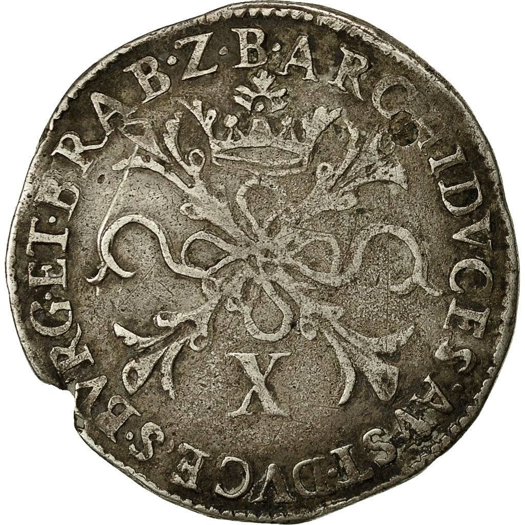 Coin, Spanish Netherlands, BRABANT, 1/2 Florin, 1601, Brussels, KM 21.3