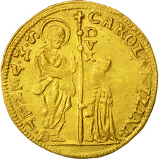 Münze, Italien Staaten, VENICE, Carlo Ruzzini, Zecchino, ND (1732-35), KM 538
