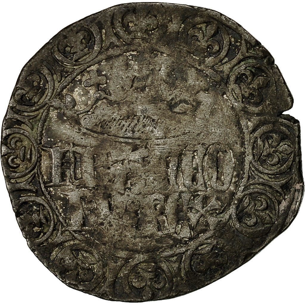 Coin, France, Jean II le Bon, Gros à la Couronne, VF(20-25), Billon,Duplessy 305