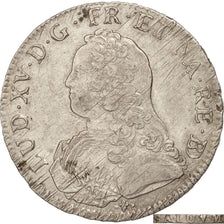 Francia, Louis XV, Écu de Béarn aux branches d'olivier, 1726, Pau, Plata, MBC